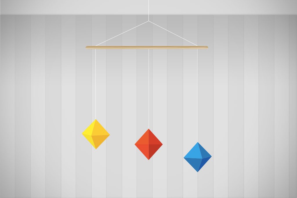 Mobiles de Montessori - Octaèdres Presentation